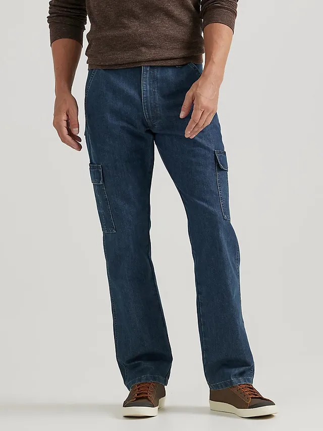 Wrangler Men's and Big Men's Relaxed Fit Cargo Pants With Stretch 