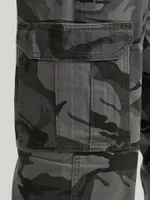 Wrangler® Men's Comfort Flex Waist Cargo Pant Anthracite Camo