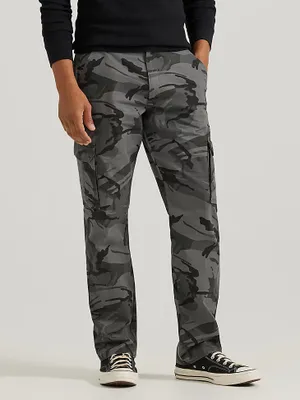 Wrangler® Men's Comfort Flex Waist Cargo Pant Anthracite Camo