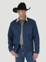 Men's Wrangler® Blanket Lined Corduroy Collar Denim Jacket Prewashed Indigo