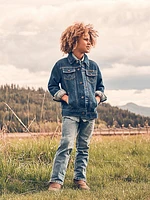 Boy’s Wrangler® Cowboy Cut® Unlined Denim Jacket Prewashed