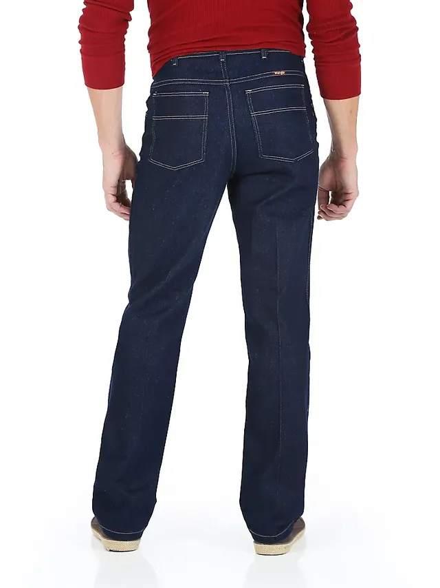 Wrangler® Men's Five Star Premium Midweight Stretch Jean in Dark Wash