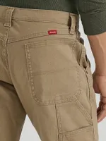 Wrangler® Men's Five Star Premium Carpenter Jean Khaki Canvas