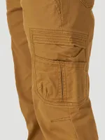 Boy's Wrangler® Free To Stretch Gamer Cargo Pant (-) Medal Bronze