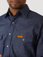 Wrangler® FR Flame Resistant Long Sleeve Denim Work Shirt