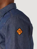 Wrangler® FR Flame Resistant Long Sleeve Denim Work Shirt