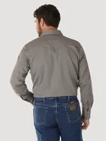 Wrangler® FR Flame Resistant Long Sleeve Solid - Charcoal