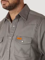 Wrangler® FR Flame Resistant Long Sleeve Solid - Charcoal