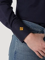 Wrangler® FR Flame Resistant Long Sleeve Solid Navy