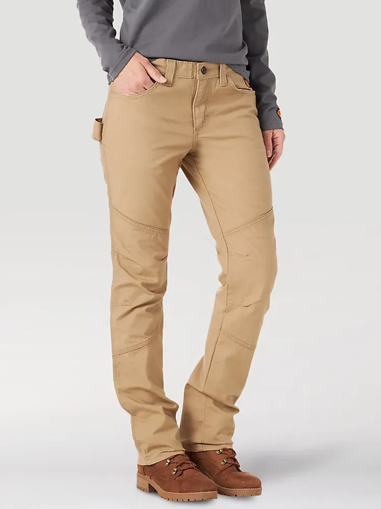 Women's Wrangler® FR Flame Resistant Utility Pant Golden Khaki