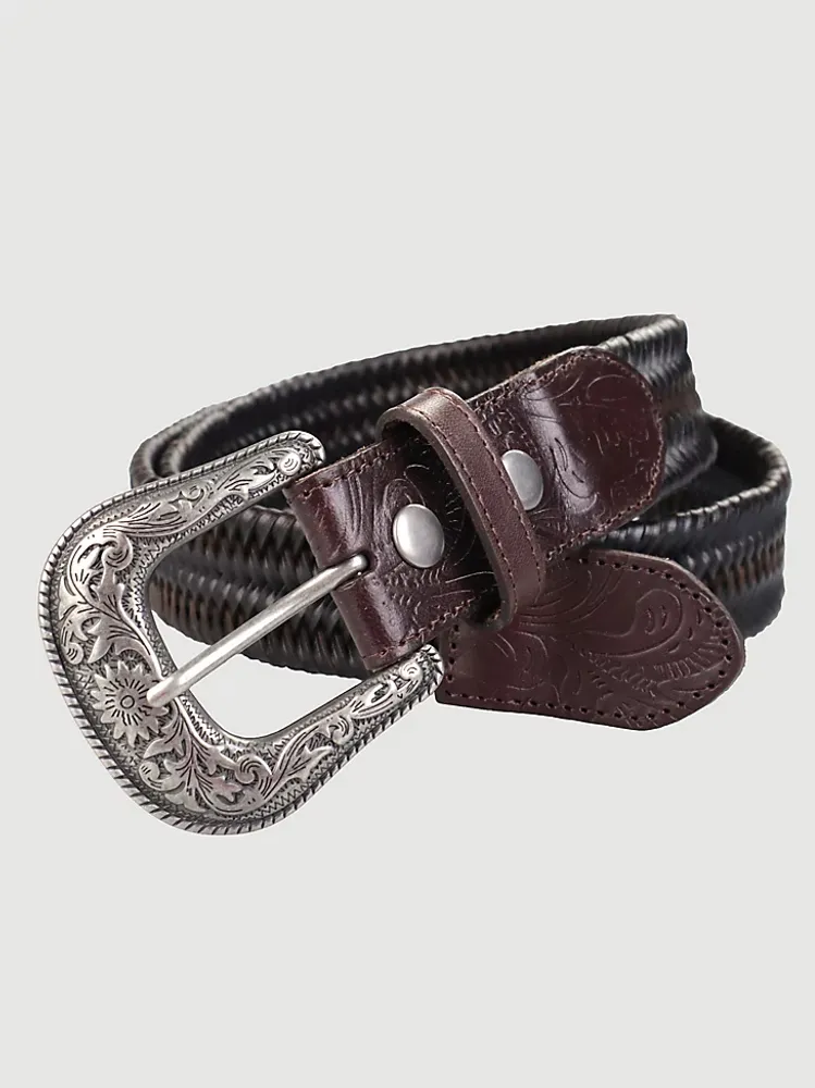 Men's Wrangler® Braided Stretch Belt Brown