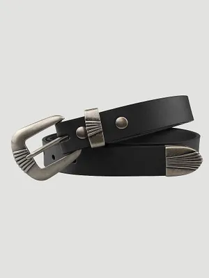 Women's Wrangler® Scallop 3 Piece Buckle Belt