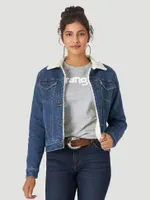 Women's Wrangler Retro® Sherpa Lined Western Denim Jacket