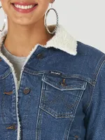 Women's Wrangler Retro® Sherpa Lined Western Denim Jacket