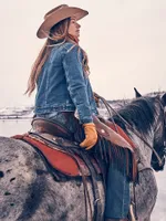Women's Wrangler Retro® Sherpa Lined Western Denim Jacket