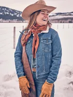 Women's Wrangler Retro® Sherpa Lined Western Denim Jacket