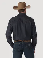 Premium Performance Advanced Comfort Cowboy Cut® Long Sleeve Spread Collar Solid Shirt Denim