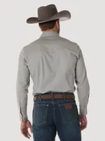 Premium Performance Advanced Comfort Cowboy Cut® Long Sleeve Spread Collar Solid Shirt Cement