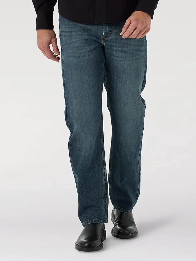 Wrangler Men's Relaxed Fit Flex Jean Marine