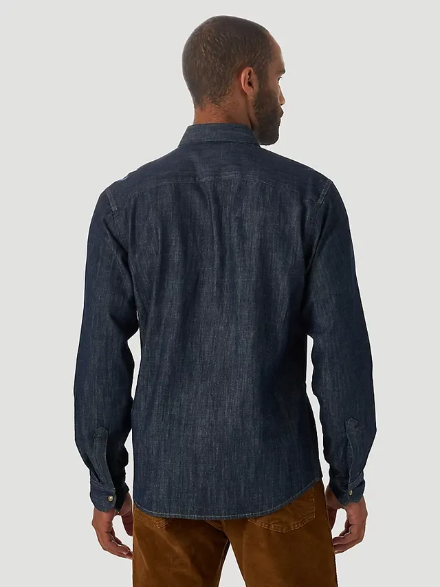 Castaway Mens Fleece Lined Denim Shirt Beach Walker – Castaway