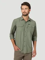 Wrangler ATG™ Men's Mix Material Shirt Dusty Olive