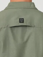 Wrangler ATG™ Men's Mix Material Shirt Dusty Olive