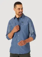 Wrangler ATG™ Men's Mix Material Shirt Vintage Indigo