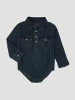 Baby Boy Long Sleeve Bodysuit Denim