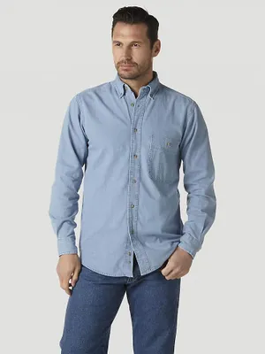 Wrangler Rugged Wear® Denim Basic Shirt Stonewash