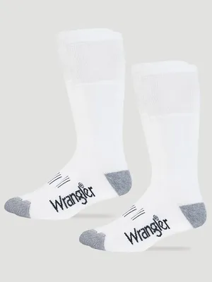 Mens Wellington Boot Sock:White:L