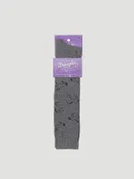 Women's Horse Boot Sock Charcoal