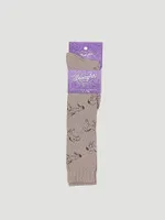 Women's Horse Boot Sock Taupe