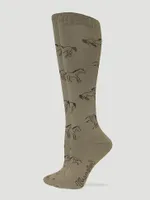 Women's Horse Boot Sock Taupe