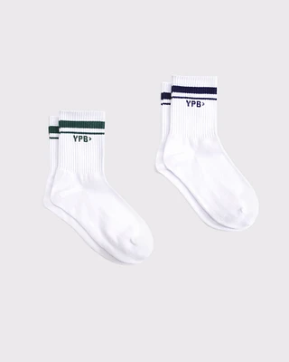 2-Pack YPB Active Crew Socks