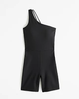 YPB sculptLUX One-Shoulder Strappy-Back Onesie