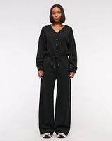 YPB neoKNIT Long-Sleeve Henley Jumpsuit