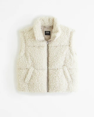 YPB Sherpa Mini Puffer Vest