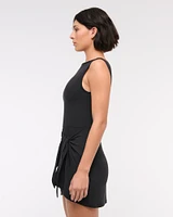 YPB studioFLEX Slash Wrap Mini Dress