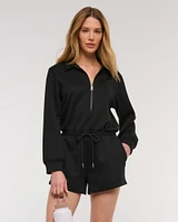 YPB neoKNIT Long-Sleeve Half-Zip Romper