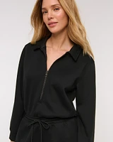 YPB neoKNIT Long-Sleeve Half-Zip Romper