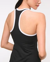 YPB Active Rib High-Neck Mini Dress