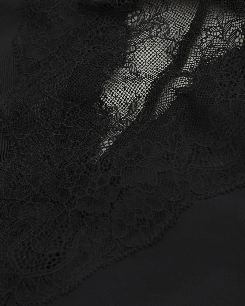Lace and Satin Bodysuit