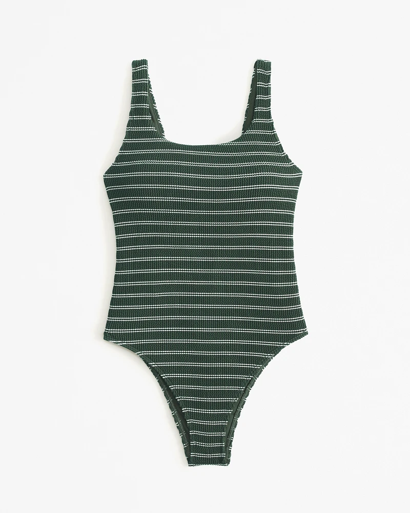 90s Scoopneck One-Piece Swimsuit