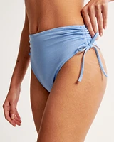 Cinch Tie High-Waist High-Leg Cheeky Bottom