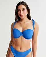 Curve Love Tie-Strap Underwire Bikini Top