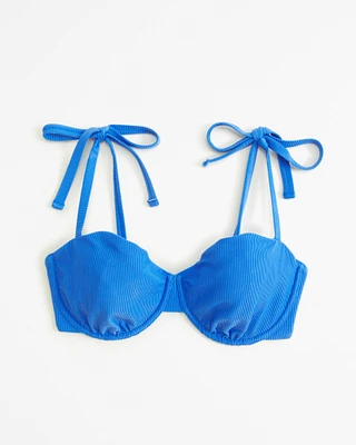 Curve Love Tie-Strap Underwire Bikini Top
