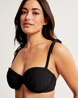 Curve Love Tie-Strap Underwire Bikini Top