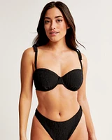 Curve Love Tie-Strap Underwire Bikini Top