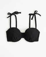 Curve Love Tie-Strap Underwire Bikini Top