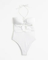 Halter O-Ring One-Piece Swimsuit